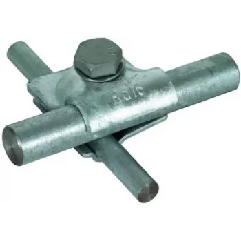 DEHN MV collier 392050 St/tZn connecteur universel en croix et parallèle