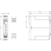 Relais temporisé clignotant asymétrique Siemens 3RP25551AW30, 24-240 V AC/DC, 2 CO, 0,05 s - 100 h, rail DIN
