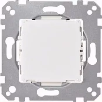 Merten System M cache interrupteur à bascule, blanc polaire, brillant, 1 poste, symbole lumière 587093