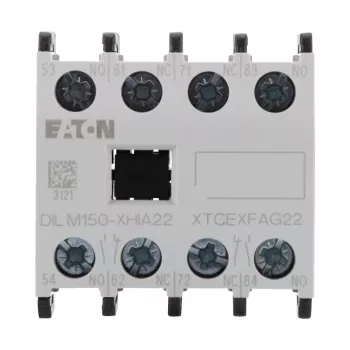 Bloc de contacts auxiliaires Eaton DILM150-XHIA22, 2NO+2NC, montage frontal, bornes à vis 283464