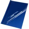 Chemises à reliure thermique LMG A4 bleu aspect cuir 6,0 mm 50 feuilles (pack de 50) LMG-BMDLM-BL-R6