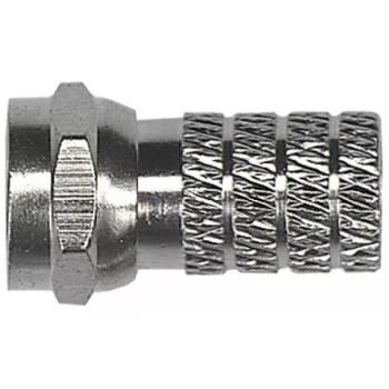 Connecteur F mâle à visser AXING CFS 3-00 pour câble coaxial 4 mm CFS00300