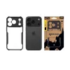 Coque arrière Tactical Quantum Stealth iPhone 18 Pro transparente/noire