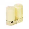 PAPSTAR Bougie pilier 15 cm ivoire