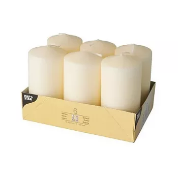 PAPSTAR Bougie pilier 11,5 cm crème