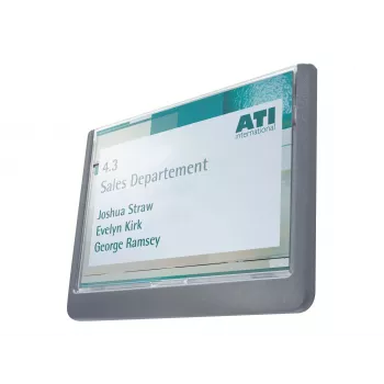 DURABLE Click Sign plaque de porte 149x105,5 mm fixation adhésive/vis graphite