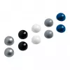 MAUL aimants Ø 3,0 x 1,9 mm, ensemble de 10 pièces, argent, noir, blanc, gris, bleu