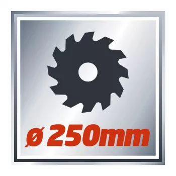 Einhell TC-MS 2513 L scie à onglet radiale, 1600 W, lame 250 mm, guidage laser, rouge