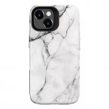 Evelatus coque Armor TPU+PC pour Apple iPhone 15 Plus marbre blanc