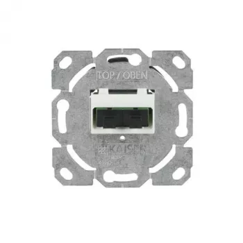 Prise de raccordement d'abonné fibre optique BUSCH-JAEGER 0244/22SC UP, SC simplex, 2 ports, encastrée, blanc alpin (2CKA000230A0487)