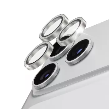 Protecteur d'objectif céramique PanzerGlass Hoops argent scintillant pour iPhone 18 Pro / 18 Pro Max