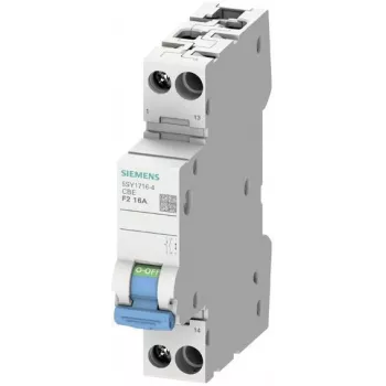 Disjoncteur unipolaire Siemens 5SY17104 SENTRON, 10 A, courbe C, 72 V DC, 10 kA, plombable