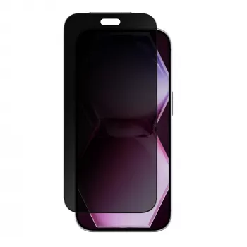 Protecteur d'écran en verre confidentialité AMAZINGTHING Titan +Care pour iPhone 18 Pro Max avec cadre d'installation