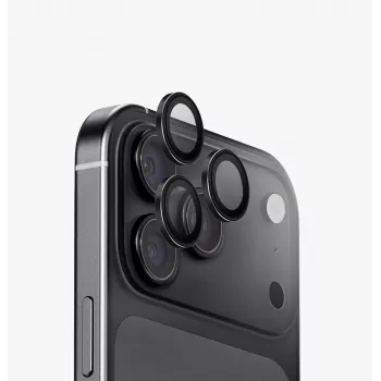 Protecteur d'objectif de caméra UNIQ Optix Aluguard (DX2) pour iPhone 18 Pro / iPhone 18 Pro Max, iridescent avec applicateur