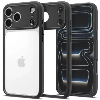 Coque Spigen Ultra Hybrid iPhone 17 Pro / 18 Pro noir mat