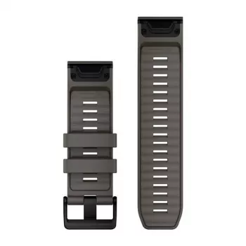 Bracelets de montre Garmin QuickFit 26, silicone Pebble Grey [010-14560-00]