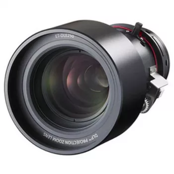 Objectif zoom Panasonic ET-DLE250 33,9-53,2 mm f/1,8-2,4 pour PT-D5000, DW6300, RCQ10, RCQ80, RZ120, RZ690, RZ770
