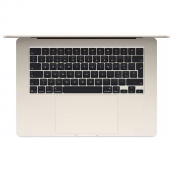 Apple MacBook Air 15 pouces M5 CPU 10 cœurs GPU 10 cœurs 24 Go RAM 512 Go SSD - Starlight, clavier allemand avec Touch ID (CTO)