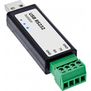 InLine® USB to serial RS232 converter with isolator