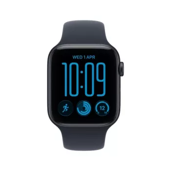 Apple Watch SE 3 GPS + Cellular 40 mm boîtier en aluminium minuit avec bracelet sport bleu - M/L