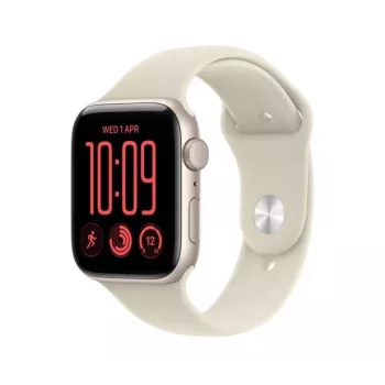 Apple Watch SE 3 GPS 40 mm boîtier aluminium lumière stellaire avec bracelet sport sable - S/M