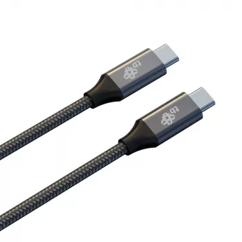 Câble tressé TB USB 3.2 Gen 2 USB-C vers USB-C, 1 m, 100 W, noir