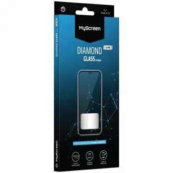 Protection d'écran Diamond Glass Lite Edge Full Glue MyScreen pour Apple iPhone 16, noire