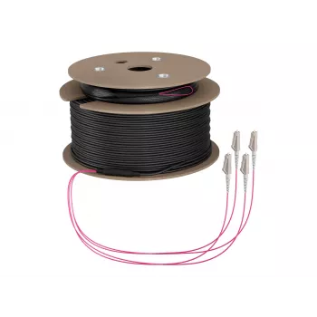 Câble principal fibre optique EFB OM4, 4 fibres, LC-LC, 130 m, LSZH