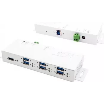 Hub d'interface EXSYS EX-1189HMVS-3W USB 3.2 Gen 1 (3.1 Gen 1) Type-B blanc