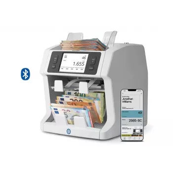 Compteur de billets Safescan 2985-SC, 2 compartiments, vérification 7 points