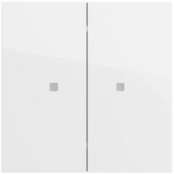 Bouton bascule Gira OneKNX System 70, 2 gangs, blanc pur (517370)
