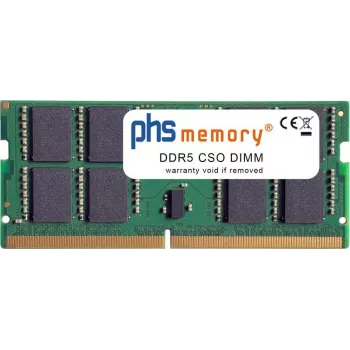 Mémoire RAM PHS-memory 32 Go compatible avec Asus ROG Strix G615LW-DRTS314W DDR5 CSODIMM 6400 MHz PC5-51200S