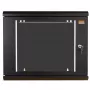 Armoire réseau IT-BUDGET TAUNUS 19 inch, 12U, profondeur 600 mm, porte vitrée, verrouillable, noire