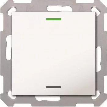 MDT TAL-5501002.02S bouton-poussoir Light55 1 gang RGBW blanc pur brillant neutre sécurisé