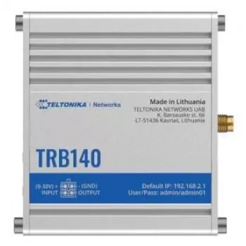 Passerelle Teltonika TRB140 avec boîtier, bloc d'alimentation UK (TRB140005000)