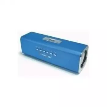 Technaxx Musicman enceintes actives pour USB et SD avec batterie bleues