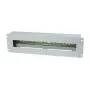 Panneau rail DIN 19 pouces 3U Allnet pour disjoncteurs, profondeur 61 mm, montage frontal, gris clair (ALL-S0002257)