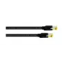 Câble de raccordement Cat5e S/UTP RJ45 Cordial, 0,3 m, noir