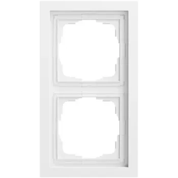 Cadre de recouvrement GIRA 021272 2 postes, Gira F200, blanc pur