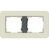 Cadre de recouvrement Gira 0212427, 2 postes, sable/anthracite