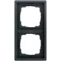 Cadre de recouvrement Gira 0212173, 2 postes, Gira F100, anthracite (laqué)
