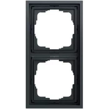 Cadre de finition Gira 021283, 2 postes, Gira F300, anthracite (laqué)