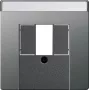 Plaque de recouvrement Gira BSF TAE/USB, acier inoxydable, 0876600