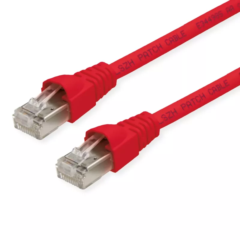 Câble patch Cat6a S/FTP Telegärtner, 6 m, rouge