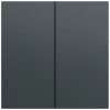 Bouton bascule Gira System 70 2 postes, anthracite laqué, 329573