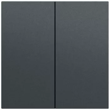 Bouton bascule Gira System 70 2 postes, anthracite laqué, 329573