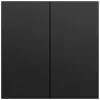 Bouton bascule Gira System 70 2 postes, noir laqué, 329574