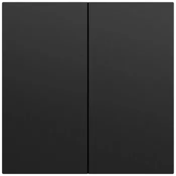 Bouton bascule Gira System 70 2 postes, noir laqué, 329574