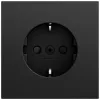 Prise SCHUKO Gira System 70 SP, noire, 445374
