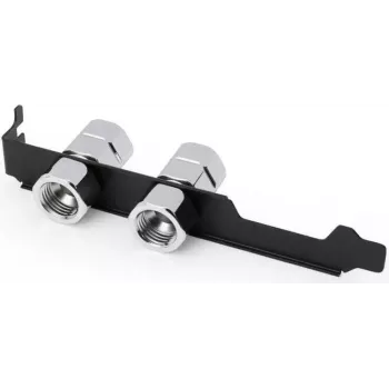 Équerre PCIe Alphacool ES avec 2x filetage interne G1/4 et passage de câble